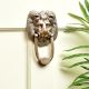 Brass Lion Head Door Knocker Ring